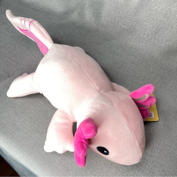 Fiesta Snugglies Axolotl 2018 Plush 10.5" Pink Stuffed Animal A71504 clean - Picture 2 of 9